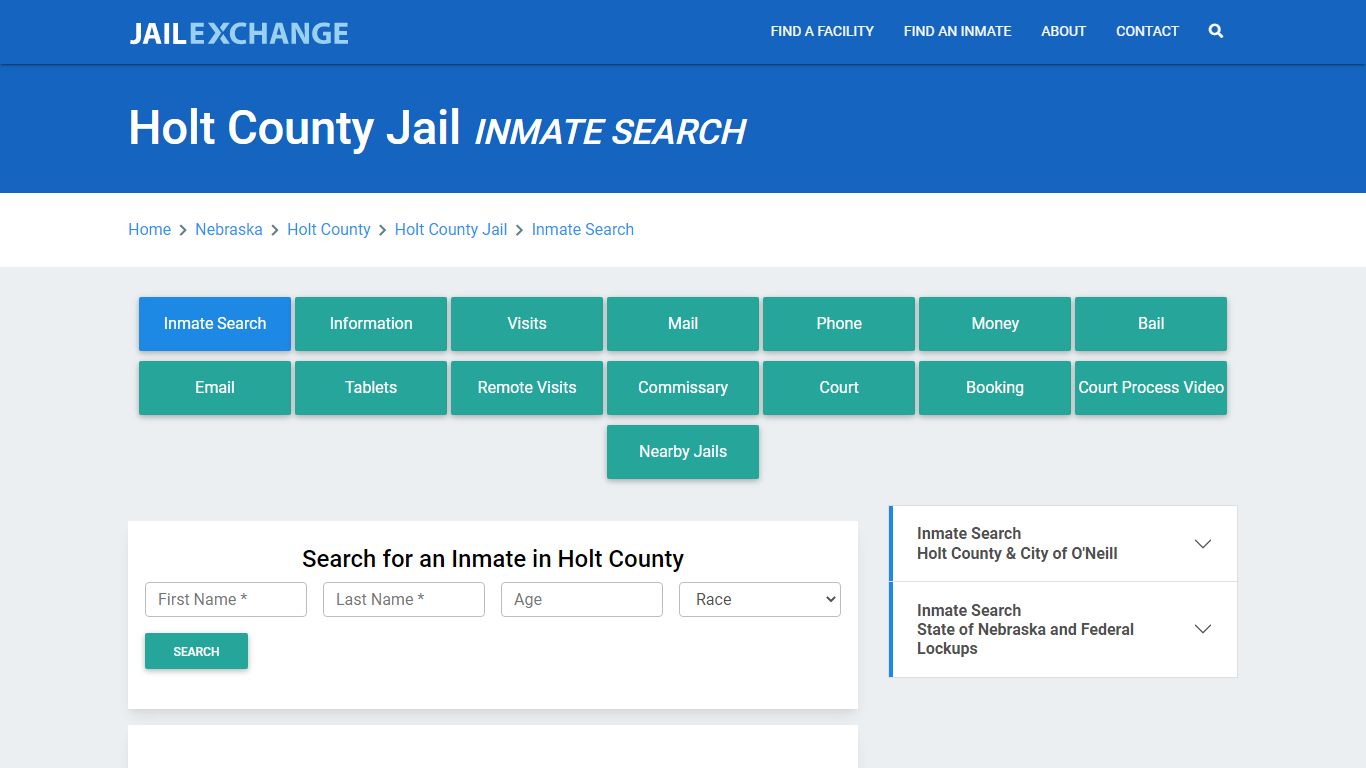 Holt County Jail, NE Inmate Search: Roster & Mugshots - Jail Exchange